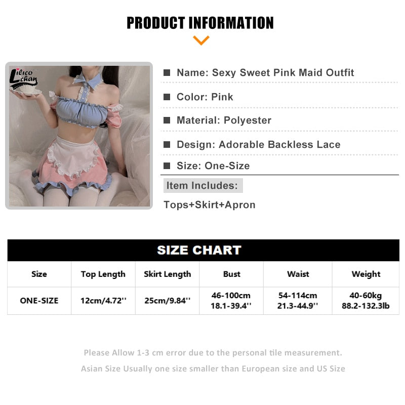Backless Sweet Pink Maid Outfit - Grlfriend Club