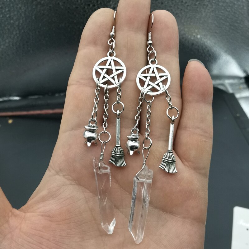Raw Quartz Witchy Earrings - Grlfriend Club