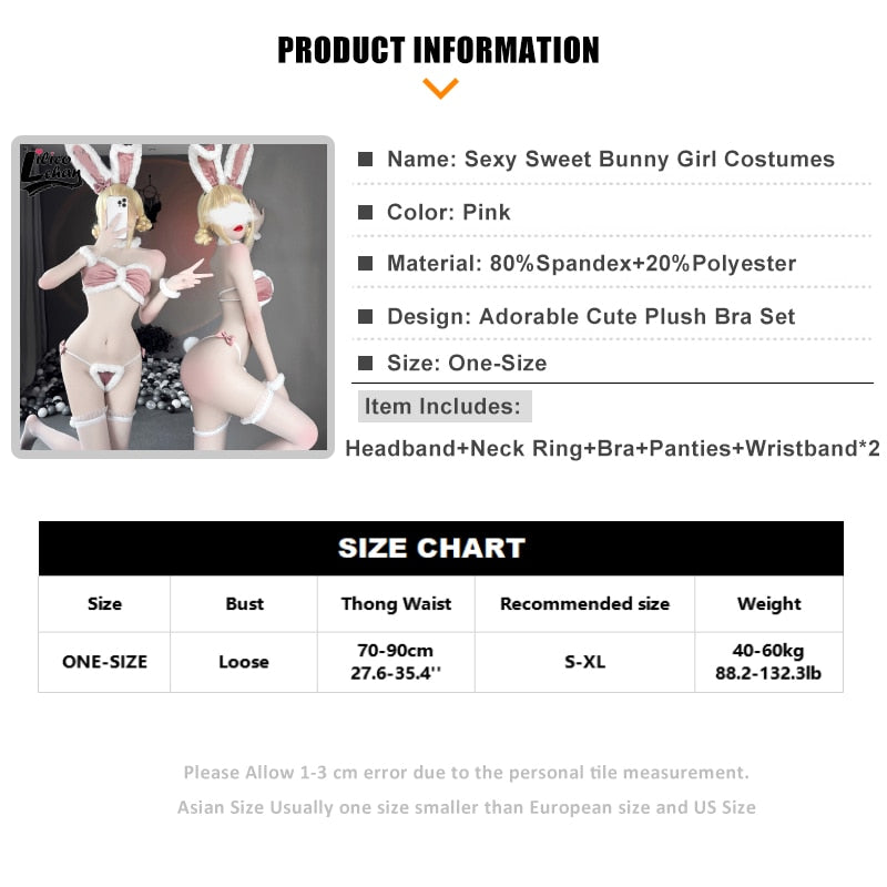 Plush Bunny Lingerie Set - Grlfriend Club