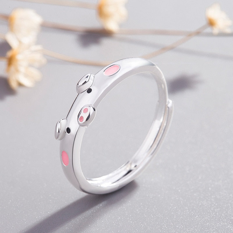 Silver Cat Ear Ring - Grlfriend Club
