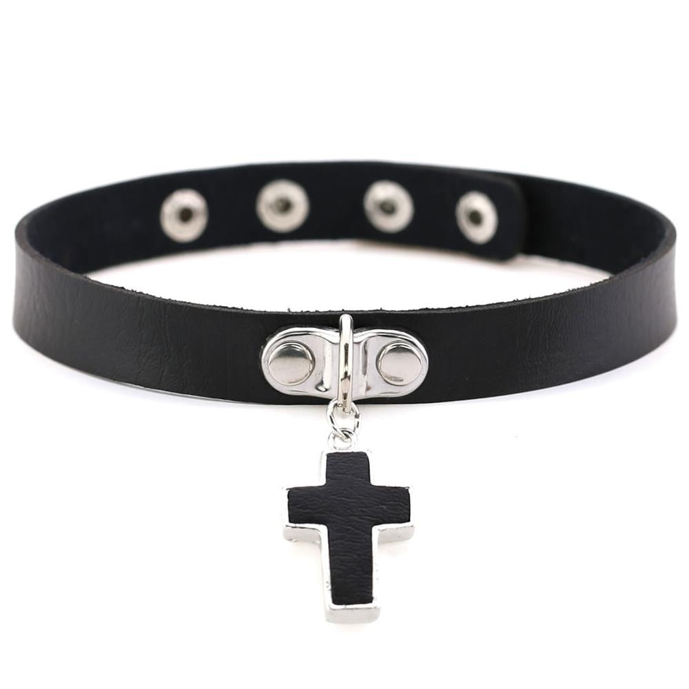 Gothic Cross Chokers - Grlfriend Club
