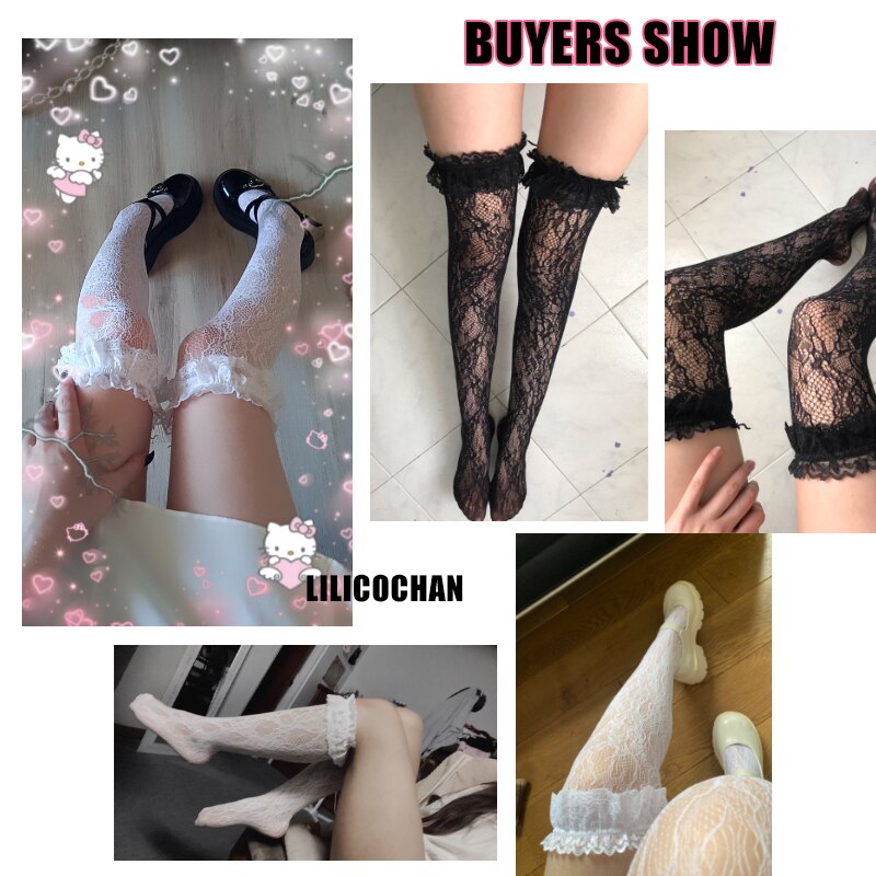 Sexy Lace Knee Highs - Grlfriend Club