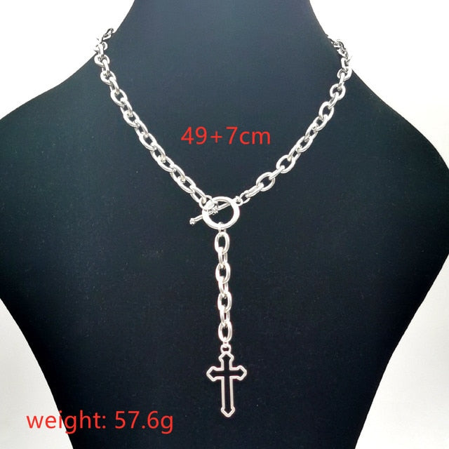 Gothic Cross Choker Set - Grlfriend Club