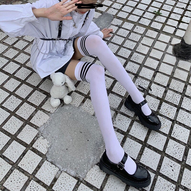 Cute Patterned Gothic Knee Highs - Grlfriend Club