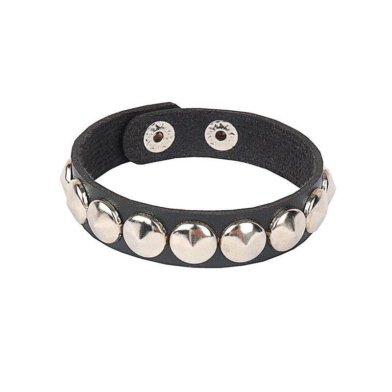 Punk Leather Bracelet - Grlfriend Club