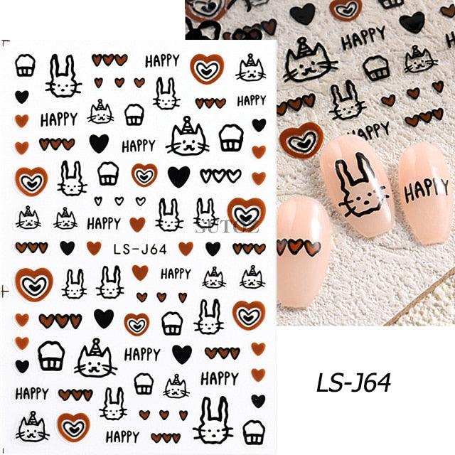 Kawaii Nail Decals - Grlfriend Club