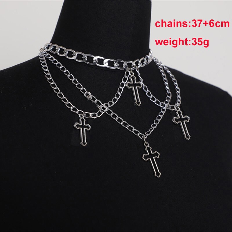 Gothic Cross Choker Set - Grlfriend Club