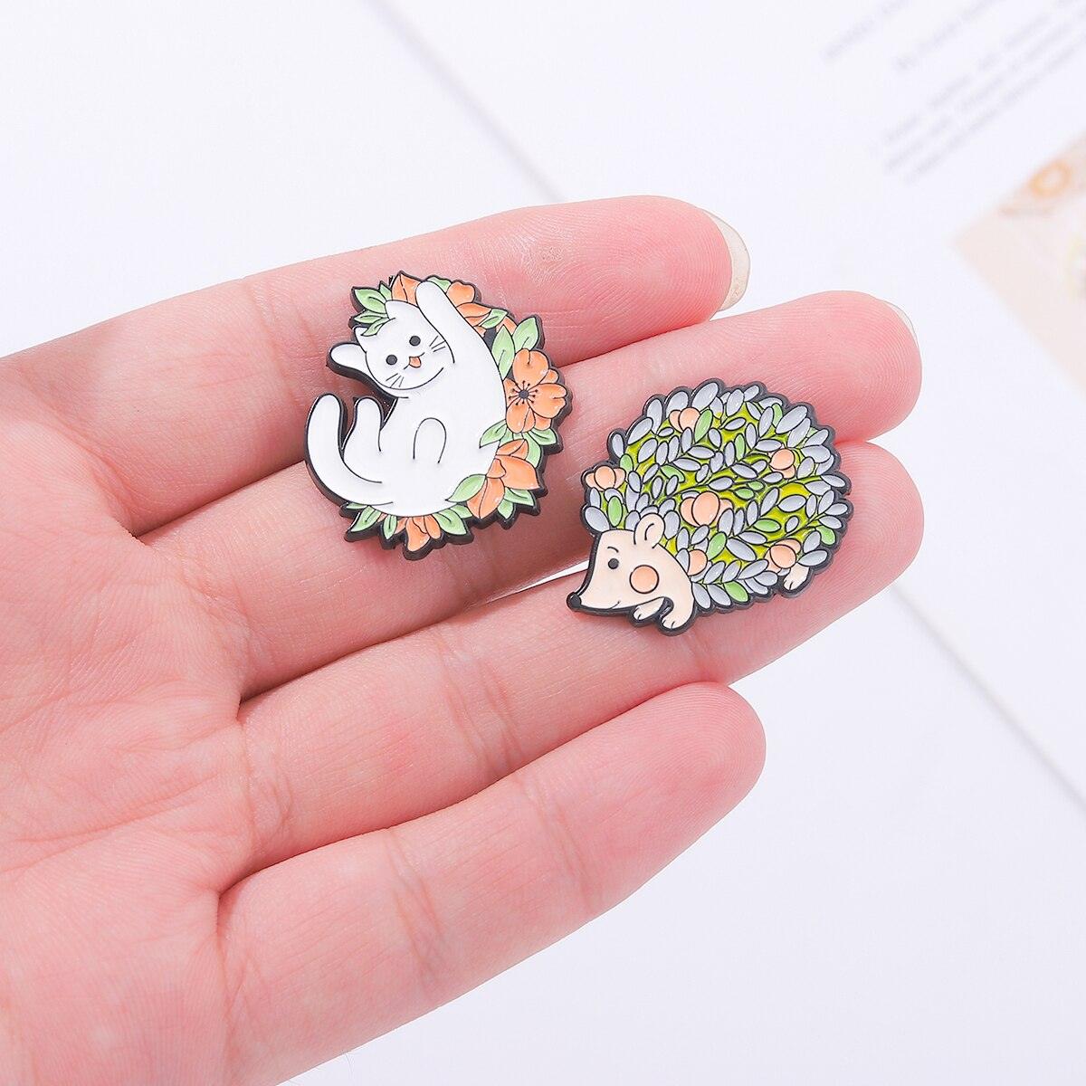 Cute Animal Enamel Pins - Grlfriend Club