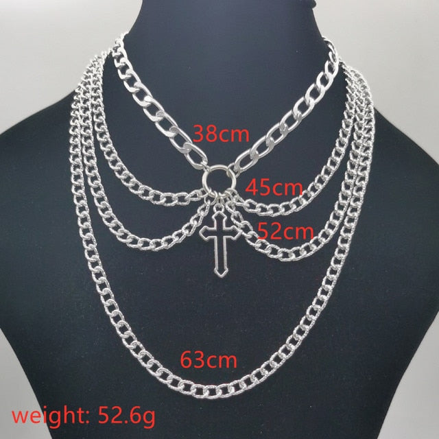 Gothic Cross Choker Set - Grlfriend Club