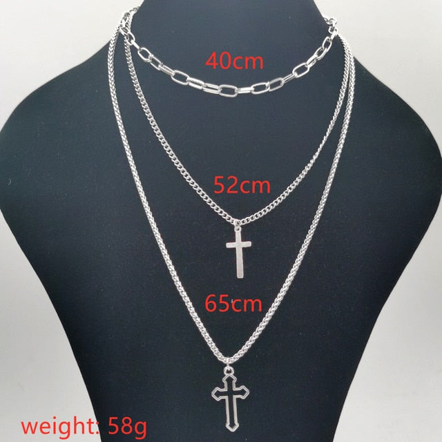 Gothic Cross Choker Set - Grlfriend Club