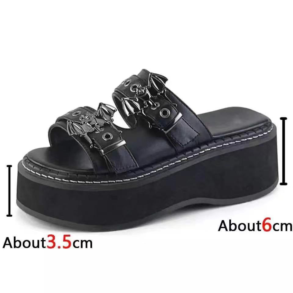 Goth Platform Wedges - Grlfriend Club