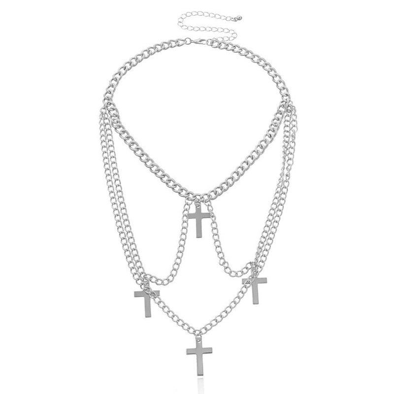 Gothic Cross Choker Set - Grlfriend Club