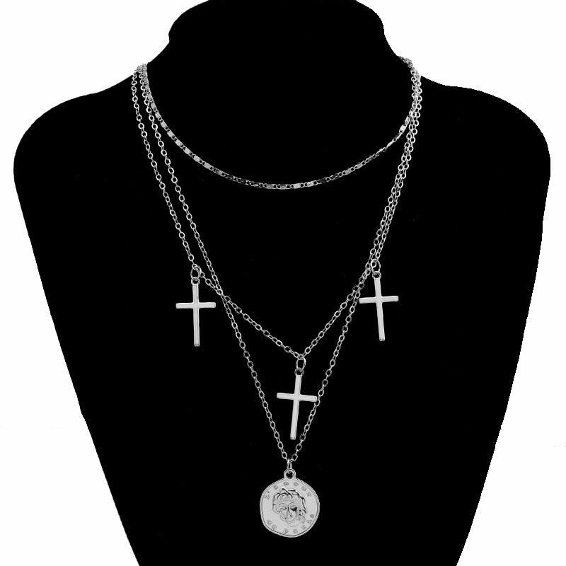 Gothic Cross Choker Set - Grlfriend Club