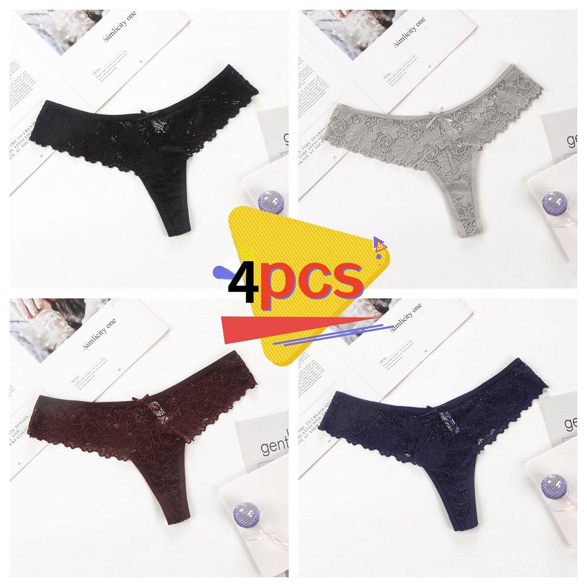Low-Rise Lace Panties - Grlfriend Club
