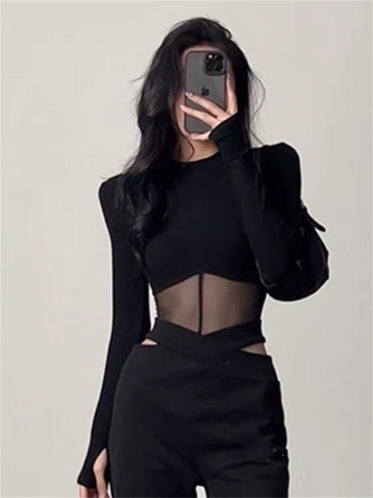 Cut-Out Mesh Top - Grlfriend Club