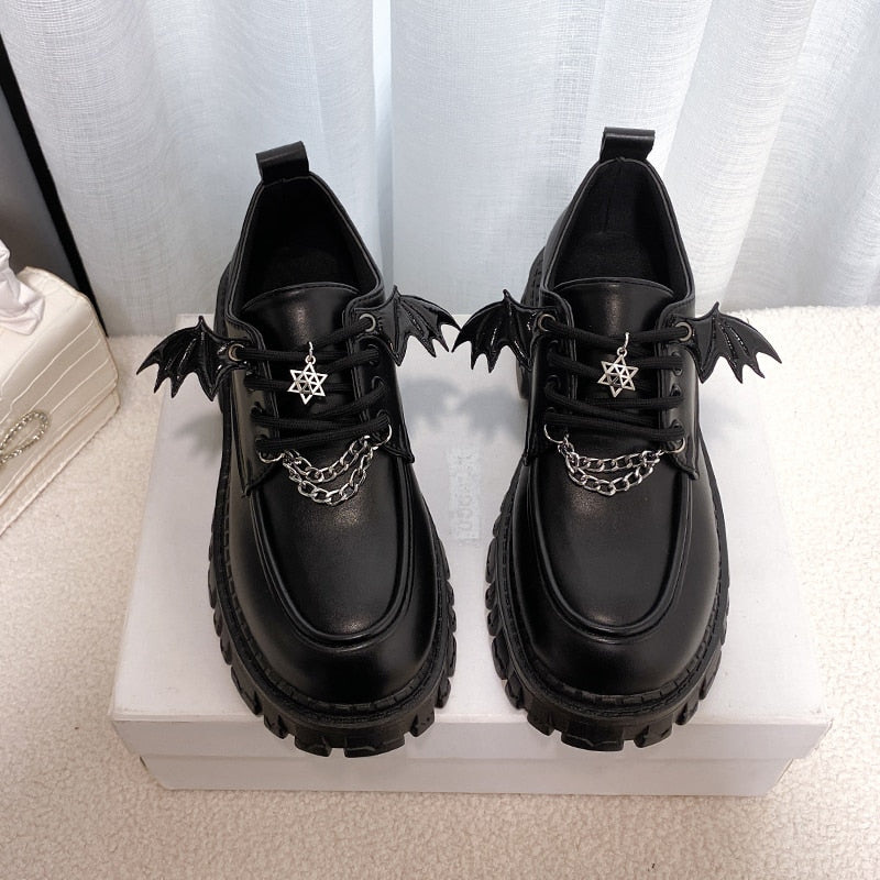 Gothic Chain Platform Shoes - Grlfriend Club