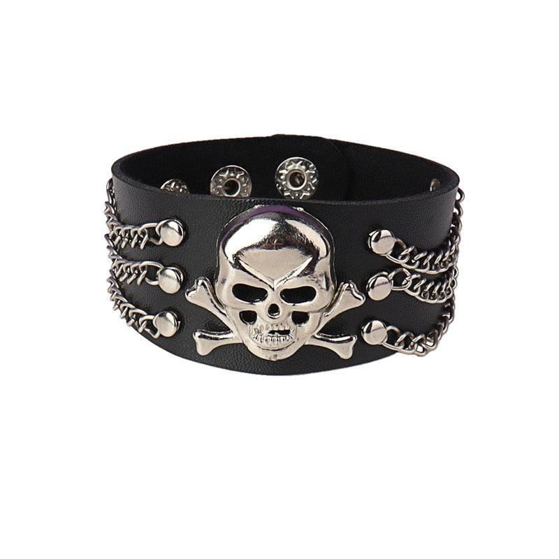 Punk Leather Bracelet - Grlfriend Club