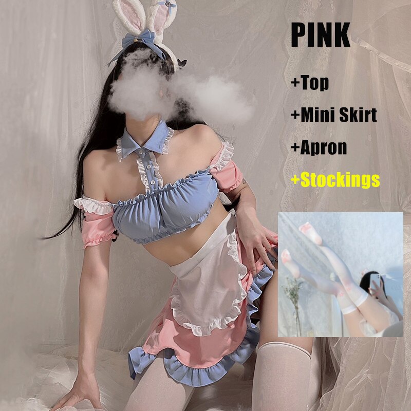 Backless Sweet Pink Maid Outfit - Grlfriend Club