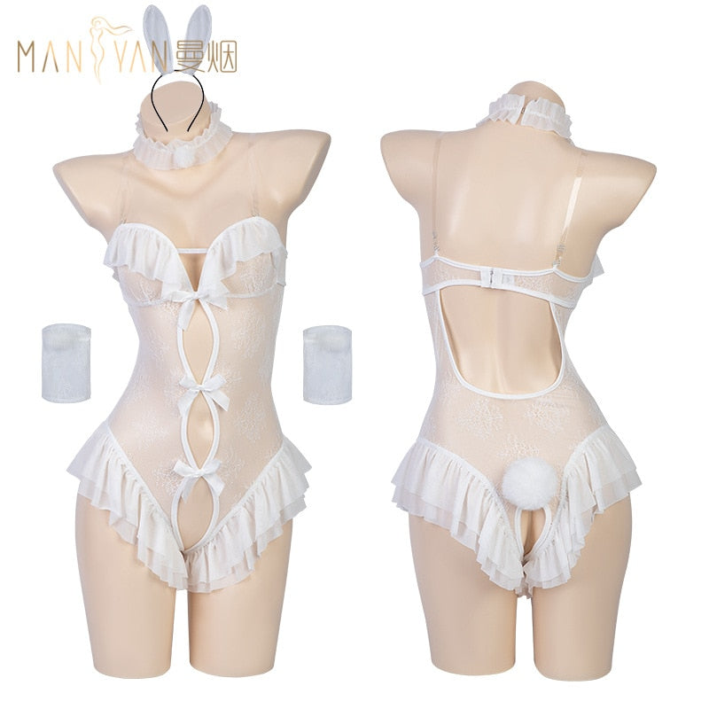 White Bunny Lingerie Set - Grlfriend Club