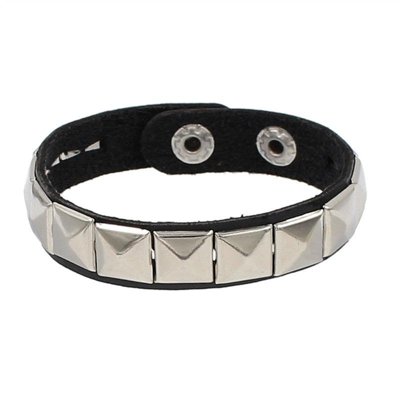 Punk Leather Bracelet - Grlfriend Club