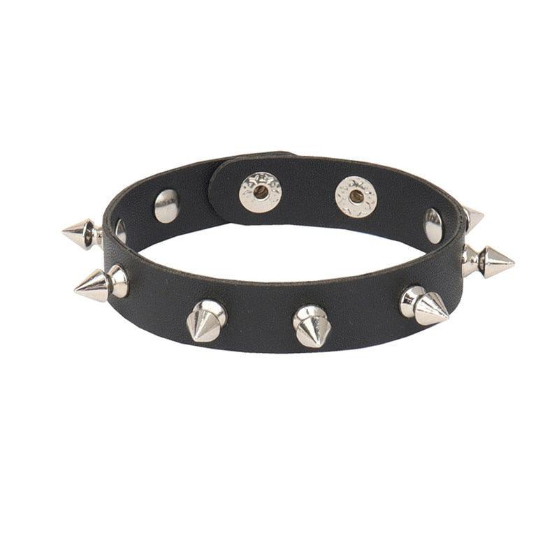 Punk Leather Bracelet - Grlfriend Club