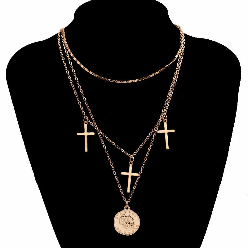 Gothic Cross Choker Set - Grlfriend Club