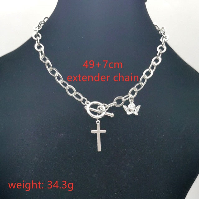 Gothic Cross Choker Set - Grlfriend Club
