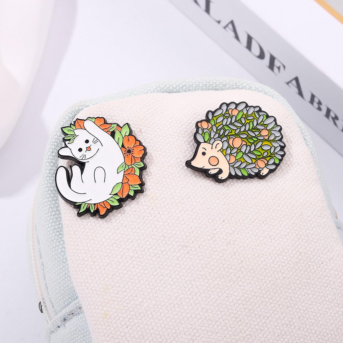 Cute Animal Enamel Pins - Grlfriend Club