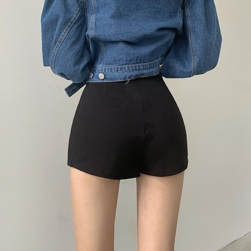 Chic Black Mini Skirt Shorts - Grlfriend Club
