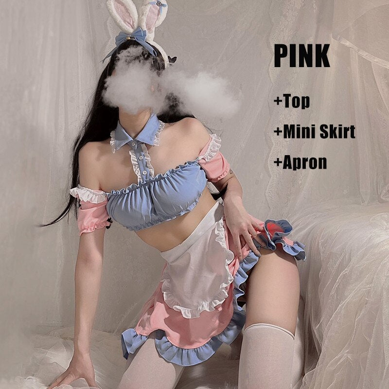 Backless Sweet Pink Maid Outfit - Grlfriend Club