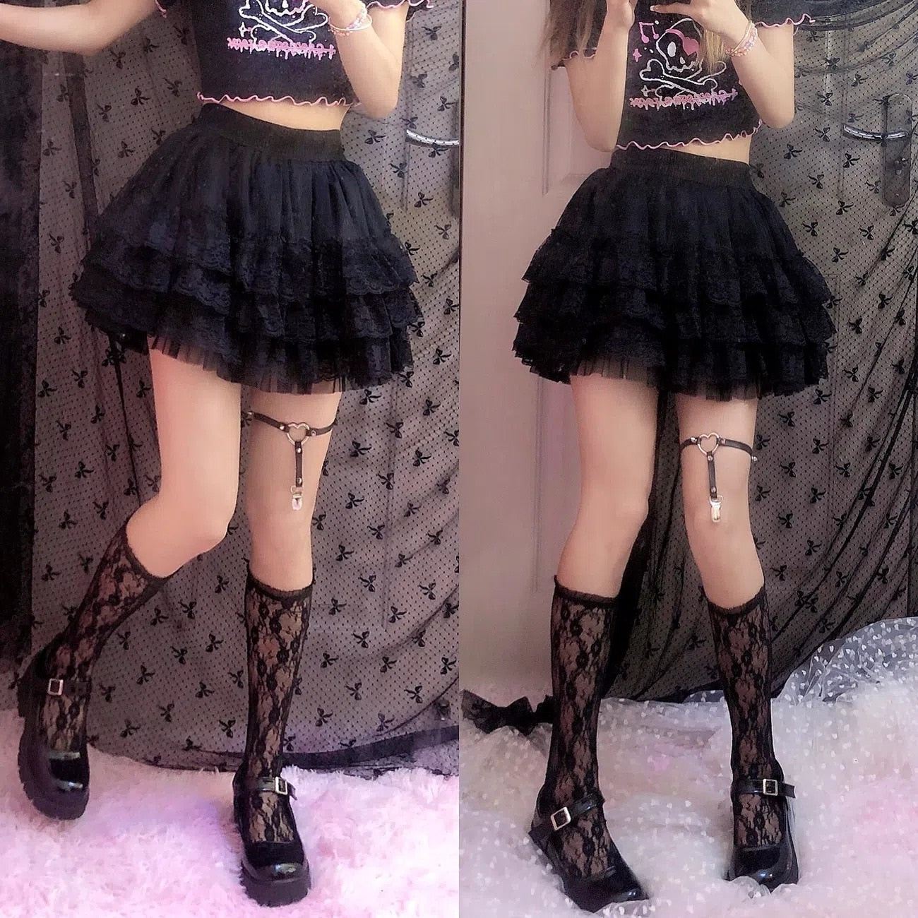 Gothic Tulle and Lace Set - Grlfriend Club
