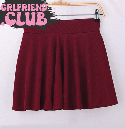 Elastic Striped Mini Skirt - Grlfriend Club