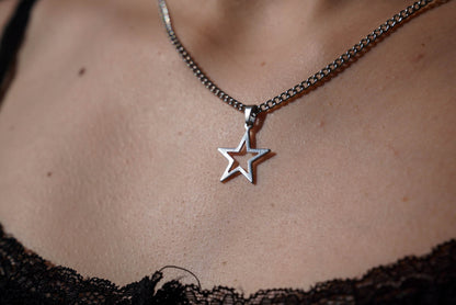 Korean Fashion Chains Star Pendant Necklaces Punk Aesthetic Jewelry Boho Necklace for Women Goth Jewelry Y2K Grunge Rock