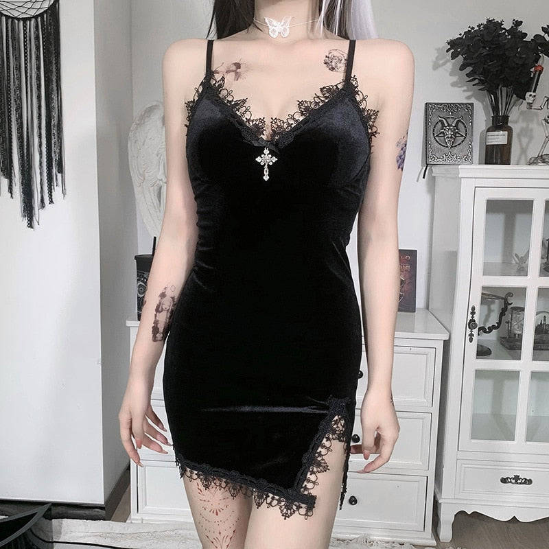 Gothic Mini Dress - Grlfriend Club