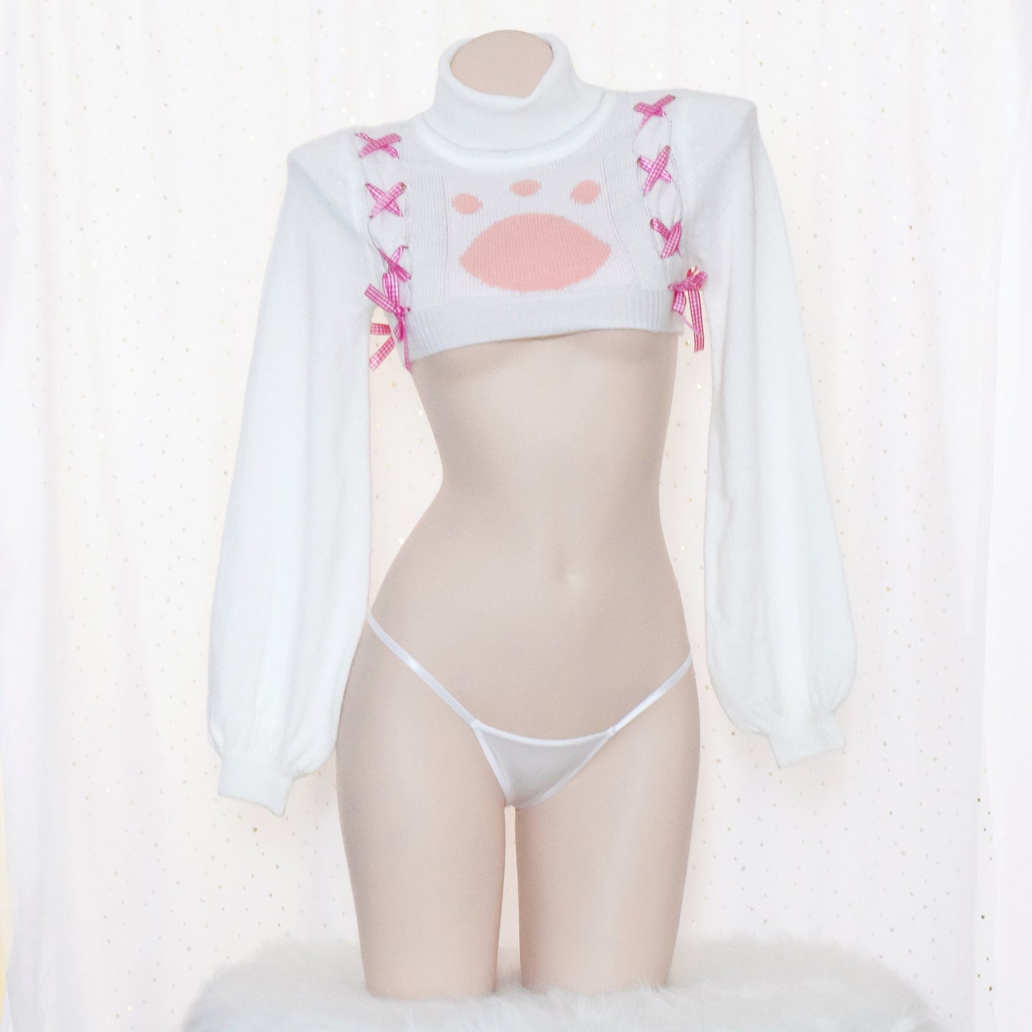 sexy Lingerie set Cat claw pattern Kawaii girl top and panty Temptation Erotic Underwear Costume cosplay Women Porno Lenceria - Grlfriend Club