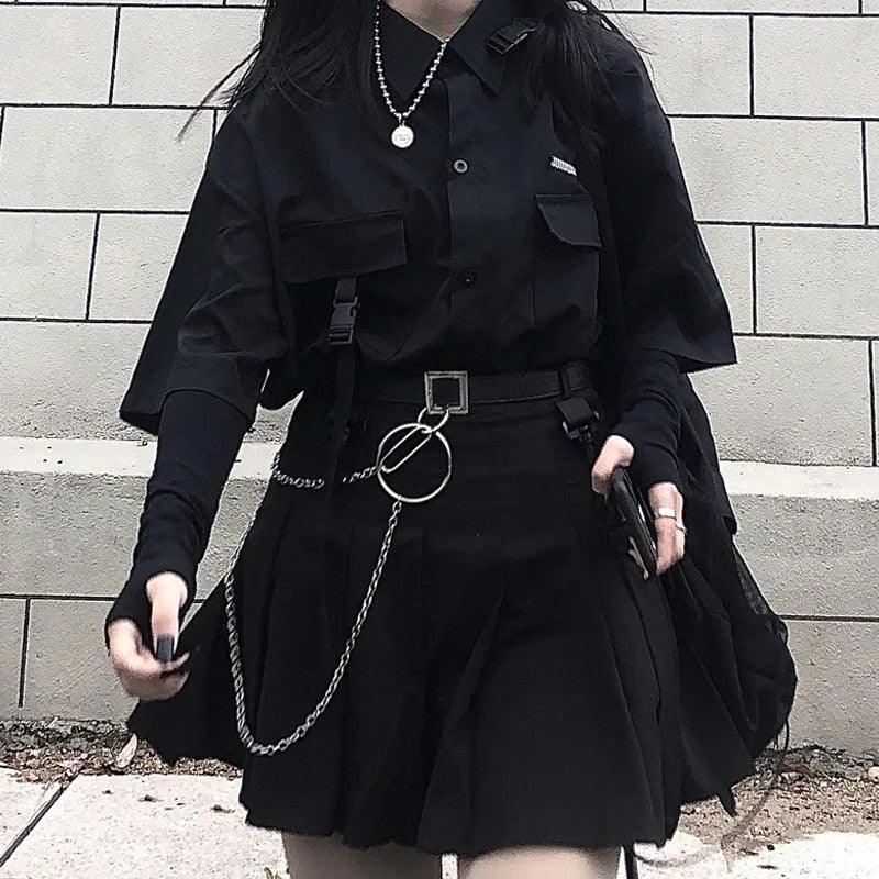 Punk Skirt and Shirt Set - Grlfriend Club