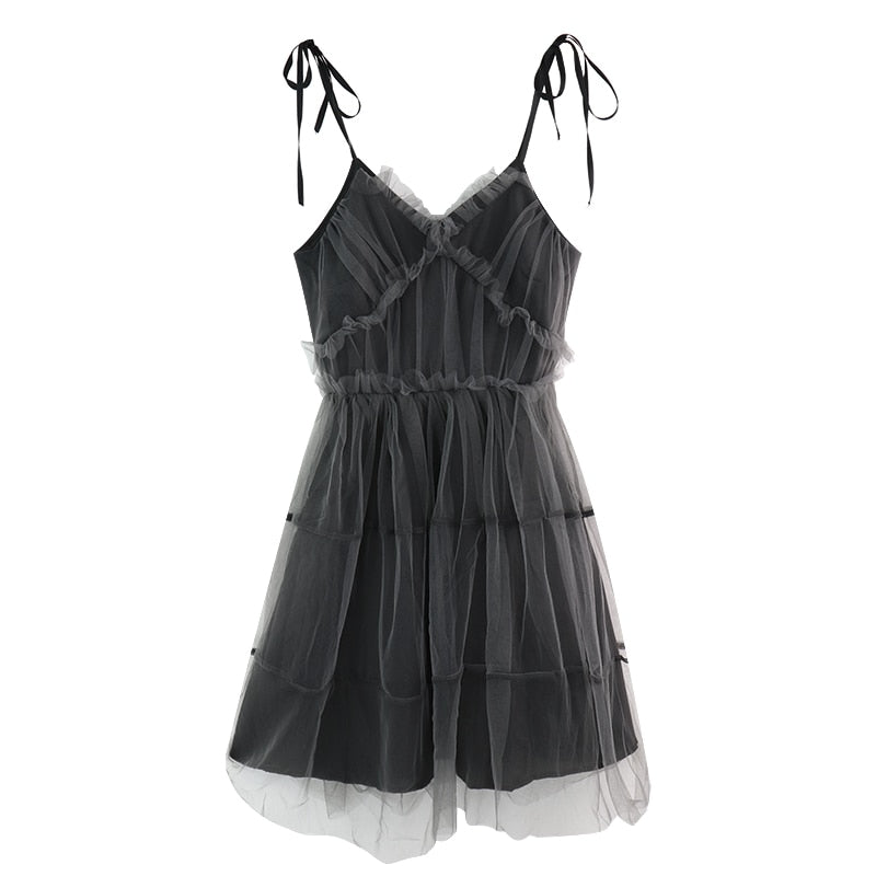 Gothic Chiffon Sundress - Grlfriend Club