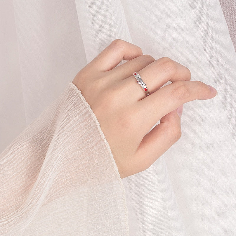 Silver Cat Ear Ring - Grlfriend Club