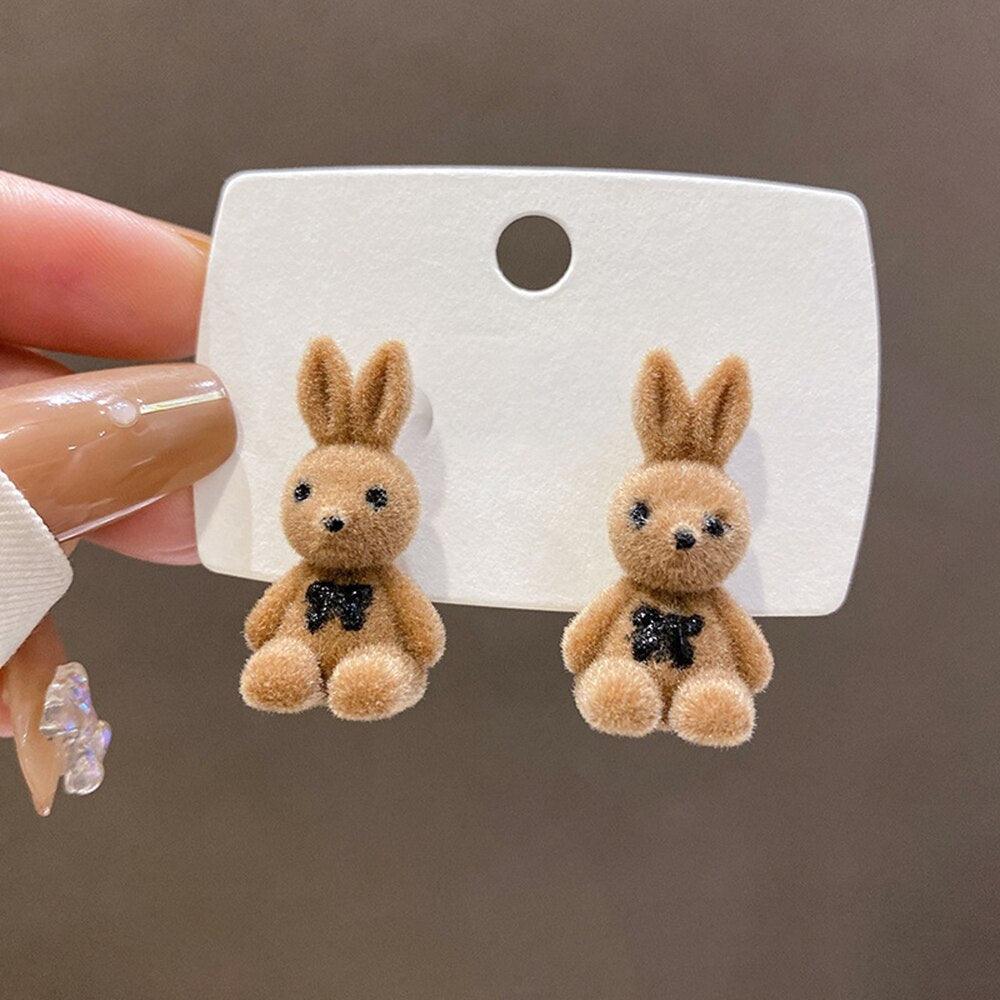 Plush Stud Earrings - Grlfriend Club