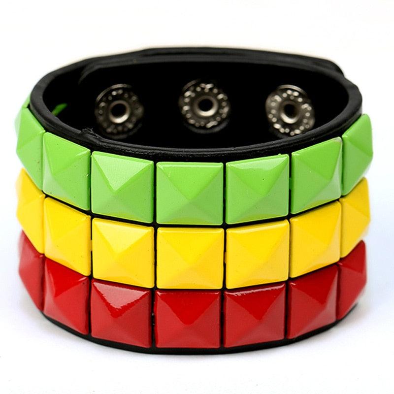 Metal Leather Bracelet - Grlfriend Club