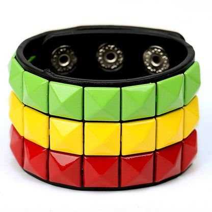 Metal Leather Bracelet - Grlfriend Club