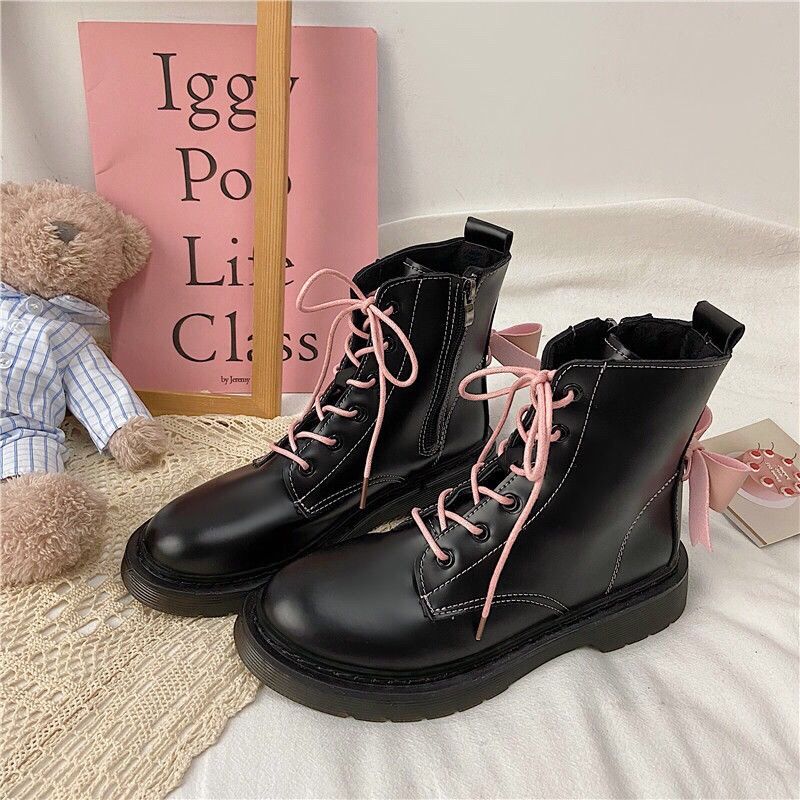 Lolita-Style Combat Boots - Grlfriend Club