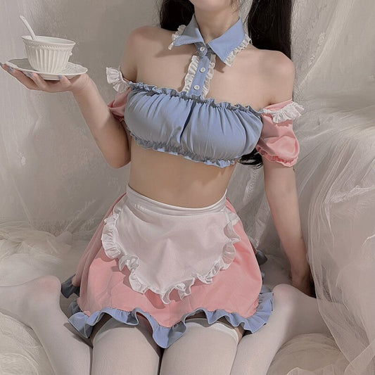 Backless Sweet Pink Maid Outfit - Grlfriend Club