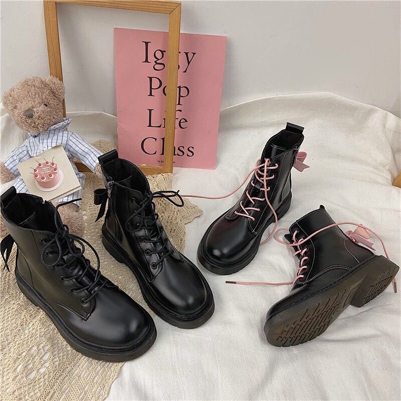 Lolita-Style Combat Boots - Grlfriend Club