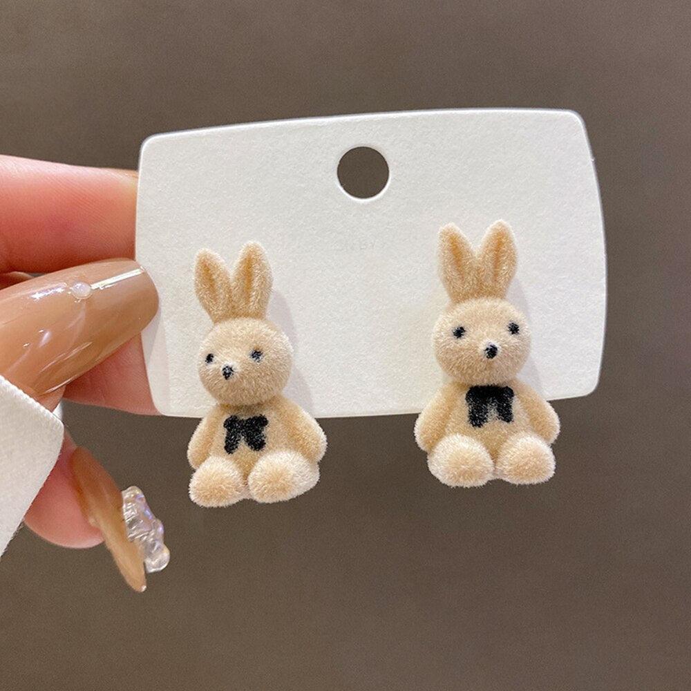 Plush Stud Earrings - Grlfriend Club