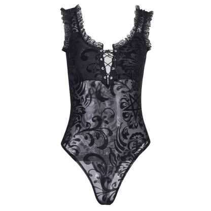 Black Lace Bodysuit - Grlfriend Club