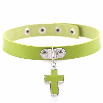 Gothic Cross Chokers - Grlfriend Club