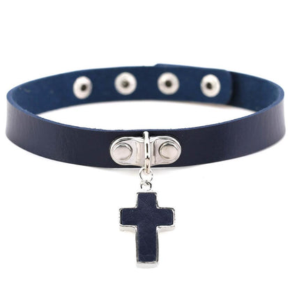 Gothic Cross Chokers - Grlfriend Club