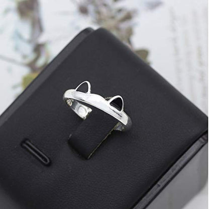 Silver Cat Ear Ring - Grlfriend Club