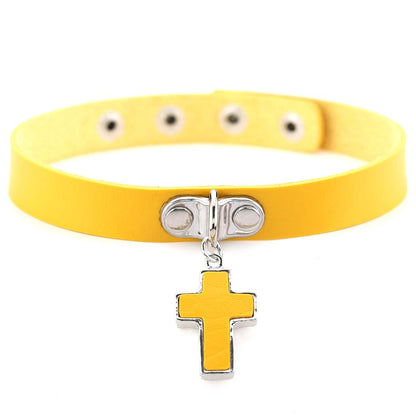 Gothic Cross Chokers - Grlfriend Club